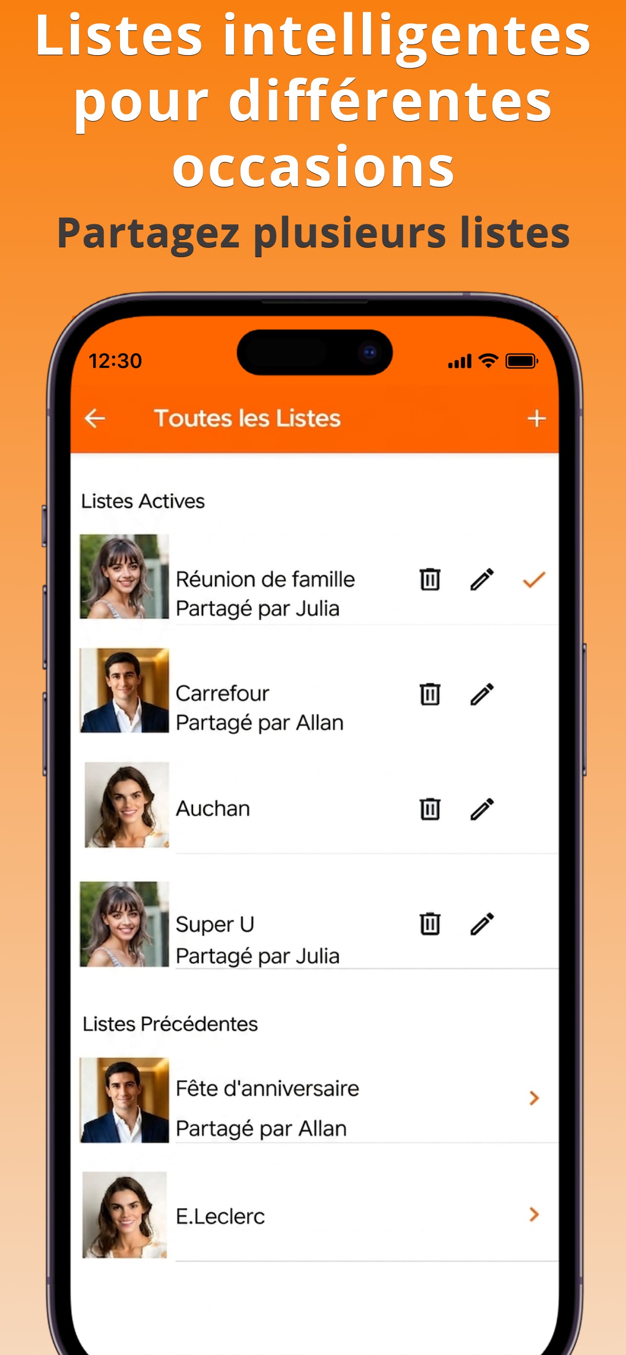 Shopping List Management